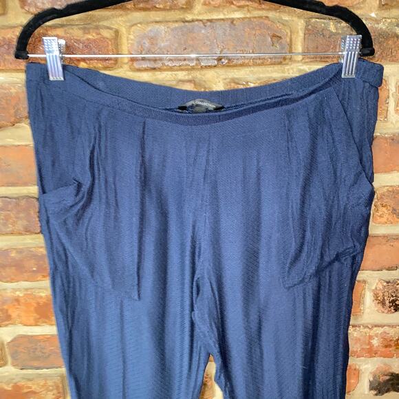 MNG Collection Navy Blue Slim Fit Pull-On Woven Pants Women's Size XS - Picture 2 of 4